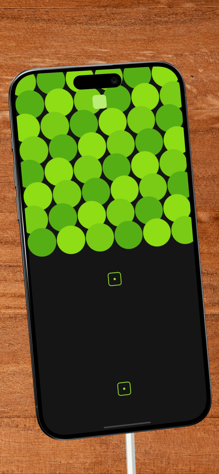 Prism Puzzle app screenshot template preview, screen 3 of 5, Games design