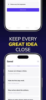 Alpine Mind app screenshot template preview, screen 8 of 8, Education design