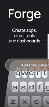Forge Code app screenshot template preview, screen 1 of 5, Developer Tools design