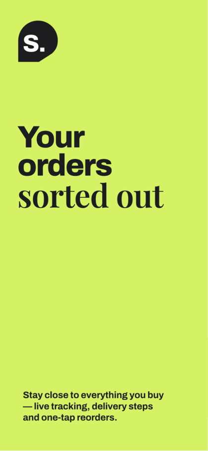 Sundry Market app screenshot template preview, screen 1 of 5, Shopping design
