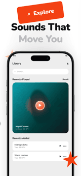 Beat Paper app screenshot template preview, screen 3 of 5, Music design