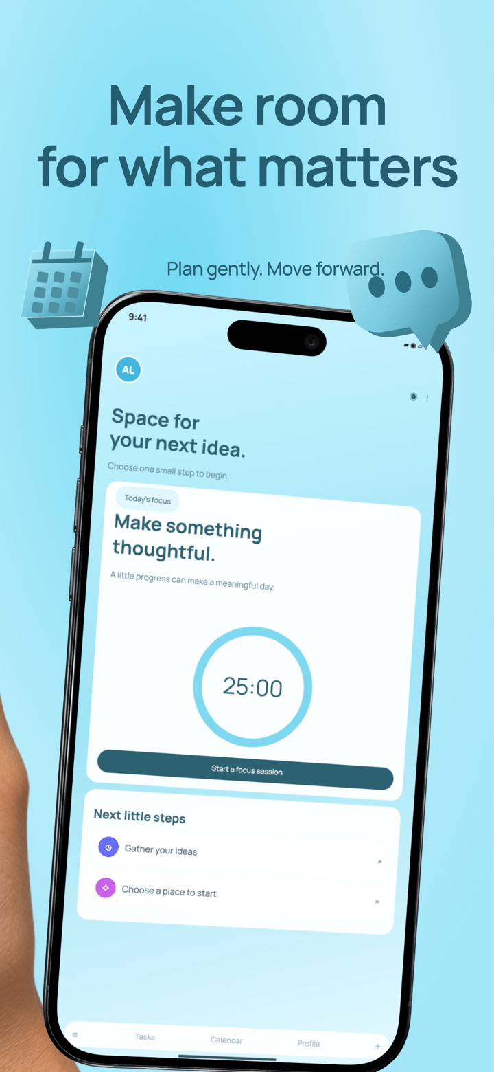 Aqua Tasks app screenshot template preview, screen 5 of 5, Productivity design