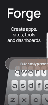 Forge Compact app screenshot template preview, screen 1 of 5, Developer Tools design