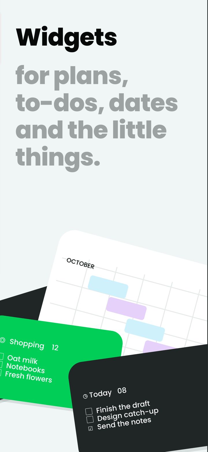 Joyful Agenda app screenshot template preview, screen 4 of 5, Productivity design