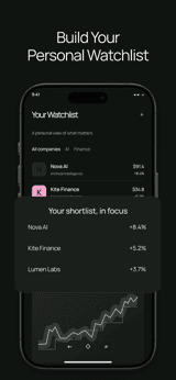 Private Market app screenshot template preview, screen 4 of 5, Finance design
