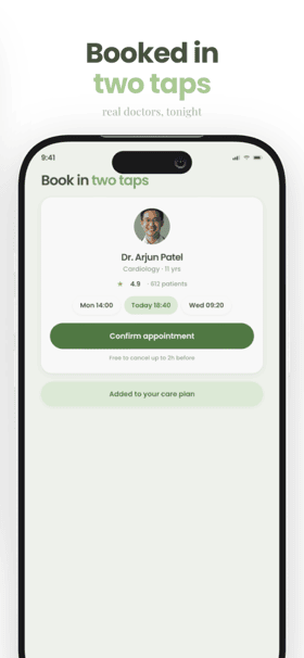 WellLoop app screenshot template preview, screen 5 of 5, Health & Fitness design