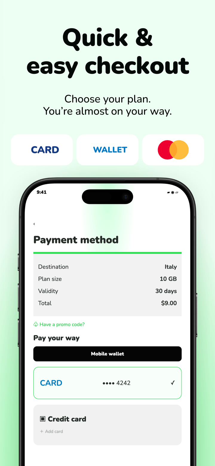 Roam Lime app screenshot template preview, screen 4 of 5, Travel design