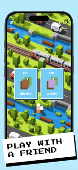 Voxel Hop app screenshot template preview, screen 2 of 5, Games design
