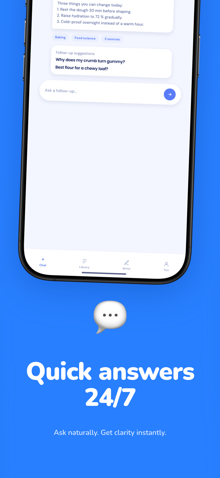 Promptly app screenshot template preview, screen 2 of 5, Productivity design