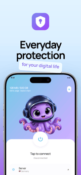Tide Shield app screenshot template preview, screen 1 of 5, Utilities design