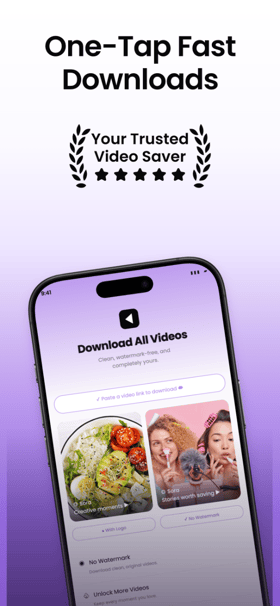 Violet Save app screenshot template preview, screen 1 of 5, Utilities design