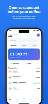 FlowMint app screenshot template preview, screen 2 of 5, Finance design