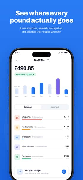 FlowMint app screenshot template preview, screen 3 of 5, Finance design