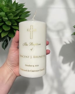 Personalized Candle
