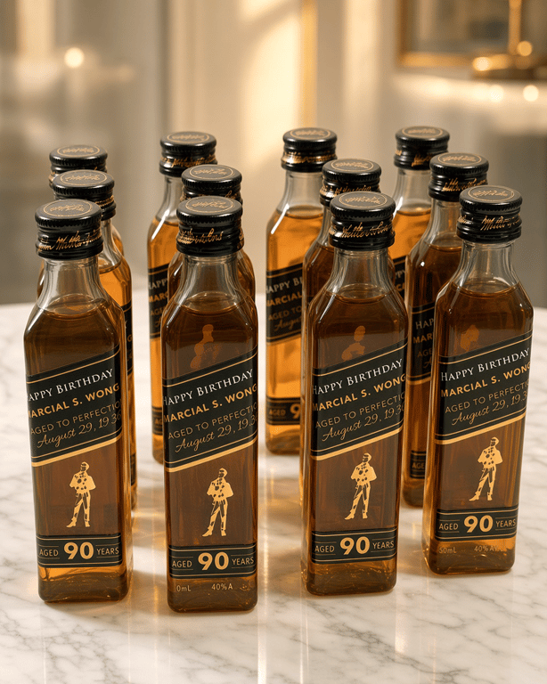 Personalized Mini Bottle Labels