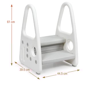 Eazy Kids - 2 Step Stool - Grey