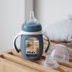 Beaba - 2-in-1 Learning Bottle 210ml + Silicone Sleeve