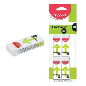 Maped - Eraser Technic 600 Bls=4pcs