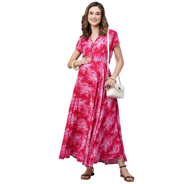 fit and flare nursing dress Shop Pink Fit & Flare Maternity Dress