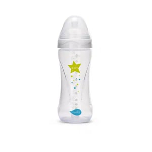 Nuvita - MIMIC COLLECTION 330ml Baby Bottle with Innovative teat and anti-colic system - White