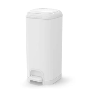 Diaper Genie - Select Odor Lock Stainless Steel - Pail White