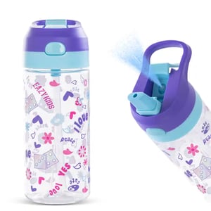 Eazy Kids - Tritan Water Bottle W/ Spray 500ml - Purple
