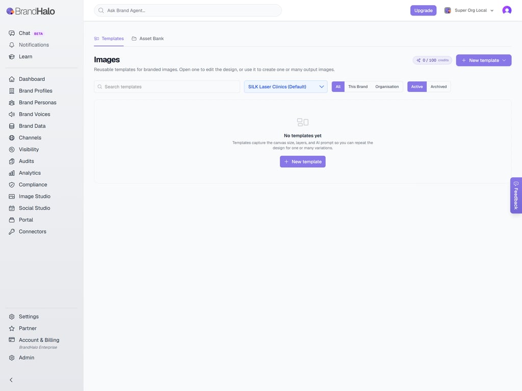 Content dashboard view