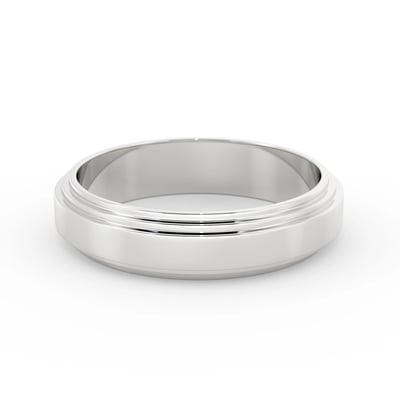 3 Ridge Band, Mens Bands by Grandeur Diamonds