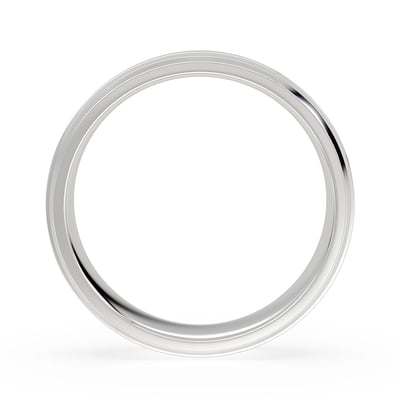 2 Grooves Bevelled Edge, Mens Bands, image 3 by Grandeur Diamonds