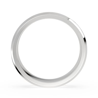 Bevelled Edge, Mens Bands, image 3 by Grandeur Diamonds