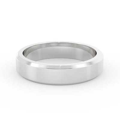 Bevelled Edge, Mens Bands by Grandeur Diamonds