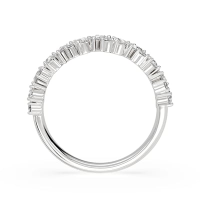 Pear and Round band Mixed Cut Band, Wedding Bands, image 3 by Grandeur Diamonds