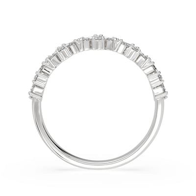Marquise & Round Mixed Cut Band, Wedding Bands, image 3 by Grandeur Diamonds
