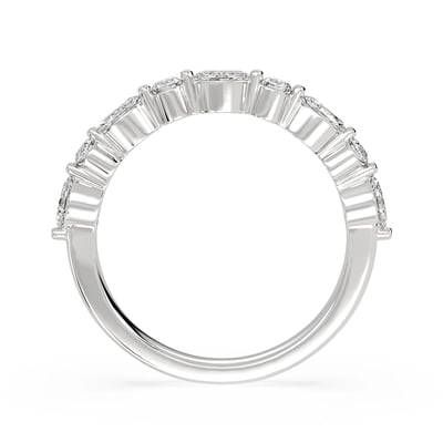 Marquise & Round Prong Eternity Band, Wedding Bands, image 3 by Grandeur Diamonds