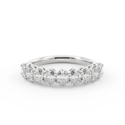 Oval Eternity, Wedding Bands by Grandeur Diamonds