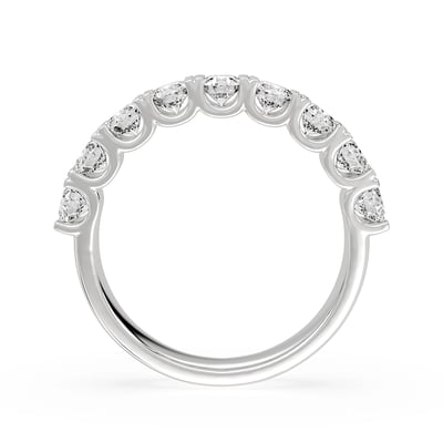 Round Eternity U Set Band, Wedding Bands, image 3 by Grandeur Diamonds