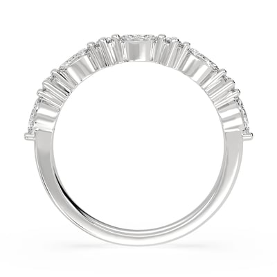 Marquise & Round 4 Prong Eternity Band, Wedding Bands, image 3 by Grandeur Diamonds