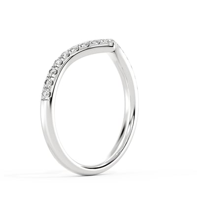 Wishbone Diamond Band, Wedding Bands, image 2 by Grandeur Diamonds