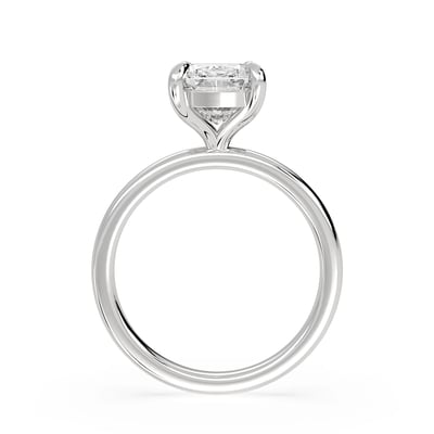 Signature Elongated Cushion Solitaire, Engagement Ring, image 3 by Grandeur Diamonds