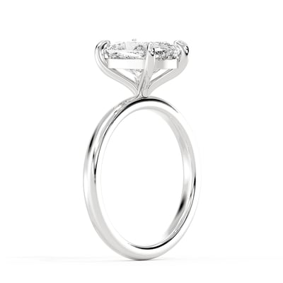Signature Elongated Cushion Solitaire, Engagement Ring, image 2 by Grandeur Diamonds