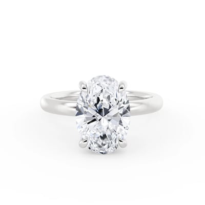 Signature Oval Hidden Halo, Engagement Ring by Grandeur Diamonds