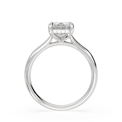 Signature Radiant Cathedral Hidden Halo, Engagement Ring, image 3 by Grandeur Diamonds