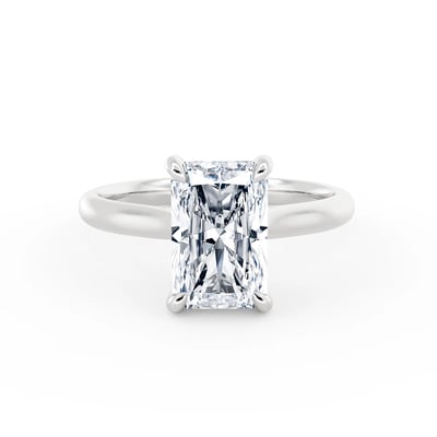 Signature Radiant Cathedral Hidden Halo, Engagement Ring by Grandeur Diamonds