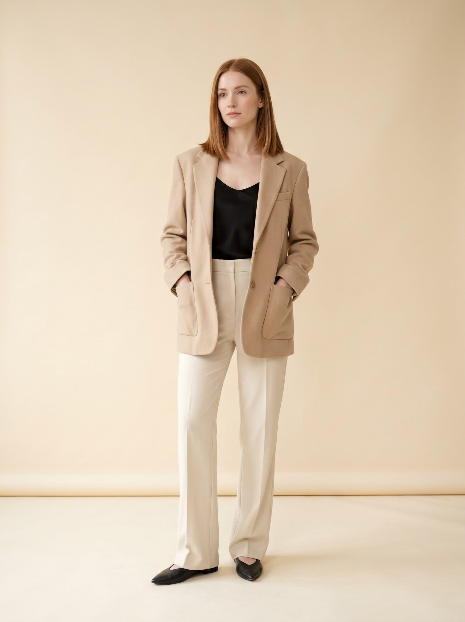 Vinted · oversize blézer stúdiós divatfotón