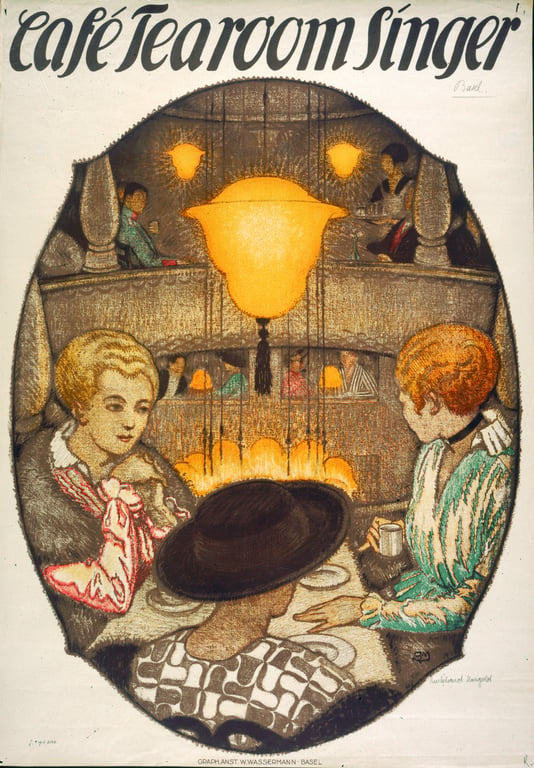 Café Tearoom Singer — Burkhard Mangold, 1918
