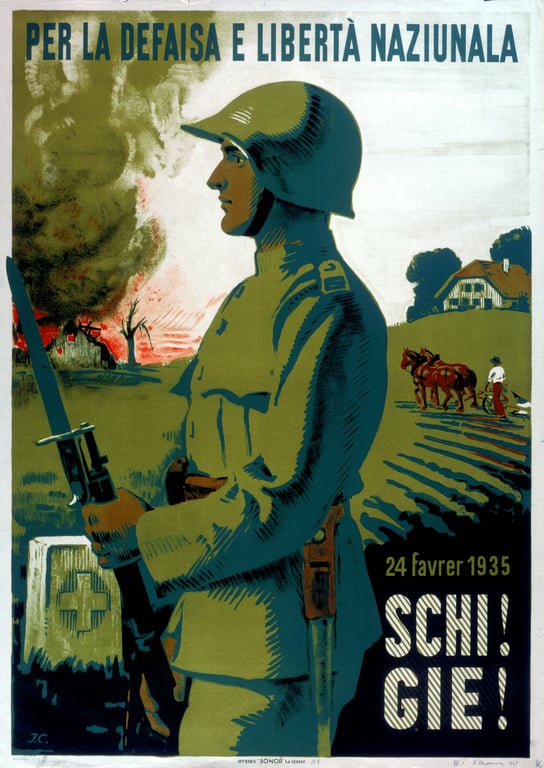 Per la defaise e libertà naziunala — Jules-Ami Courvoisier, 1935