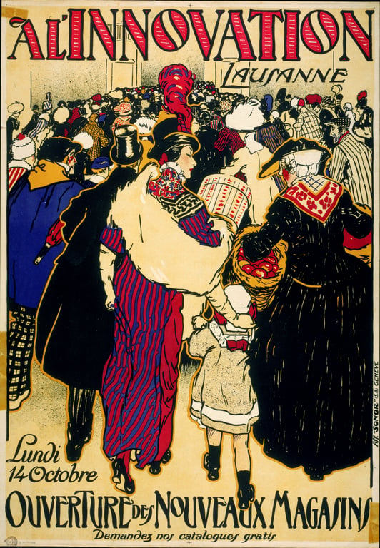 A l'Innovation Lausanne — Edouard Vallet, 1910
