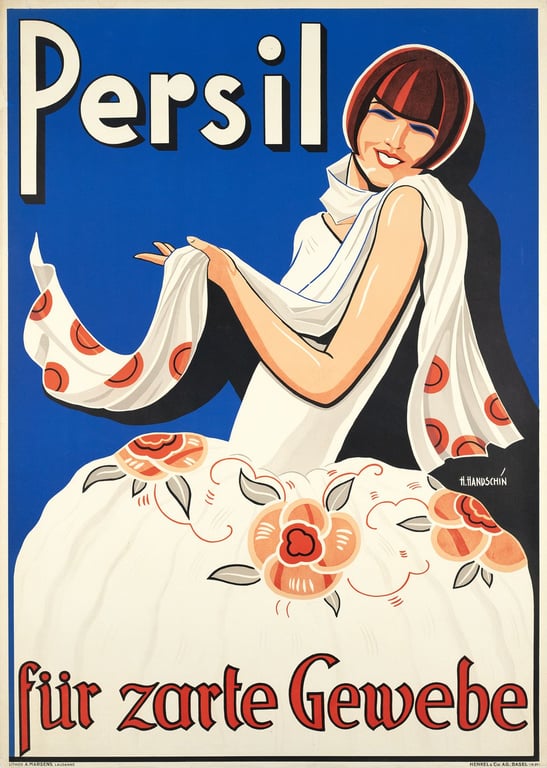 Johannes Handschin: Poster Persil für zarte Gewebe — Johannes Handschin, 1929