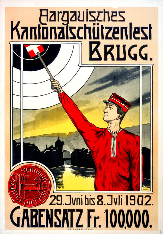 Aargauisches Kantonalschützenfest — Gottlieb Müller, 1902
