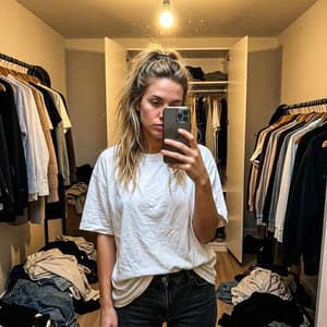 Instagram · kiinduló szelfi a gardróbban